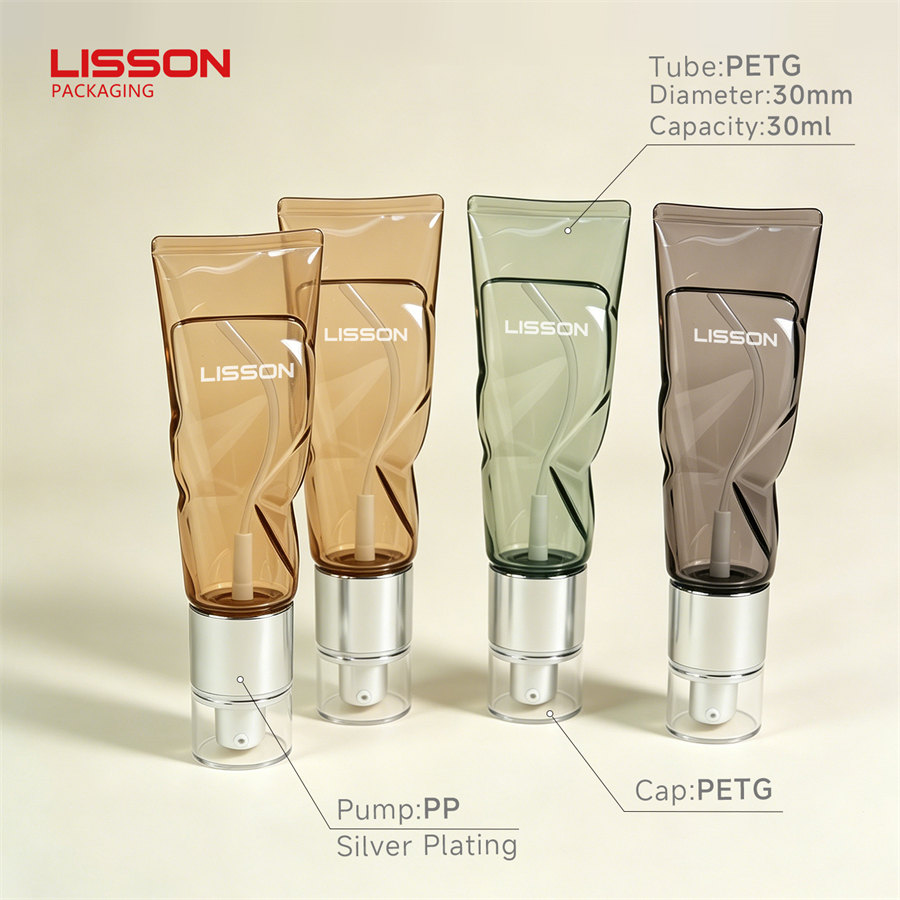 30ml Unique Twisted PETG Cosmetic Tube 30ml Unique Twisted PETG Cosmetic Tube