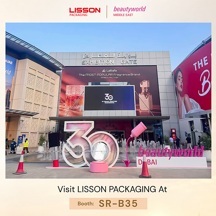 LISSON Packaging brilla en Beautyworld Middle East 2026: presentando soluciones integrales de envasado de cosméticos.